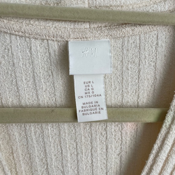 H&M Cream Striped Tunic Dress - Picture 3 of 5